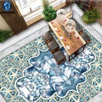 Non-slip 3d floor sticker for house decorations flooring tile 3d sticker