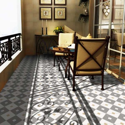 Vinyl tile floor kitchen bathroom waterproof wall sticker